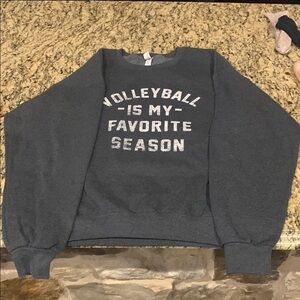 Gildan Gray Graphic T-Shirt Volleyball Season